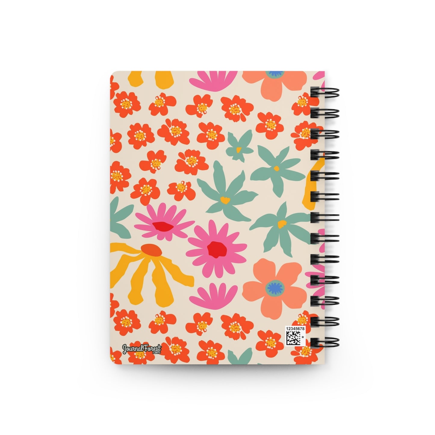 Retro Neon Bloom | Spiral Bound Journal | Made In The USA