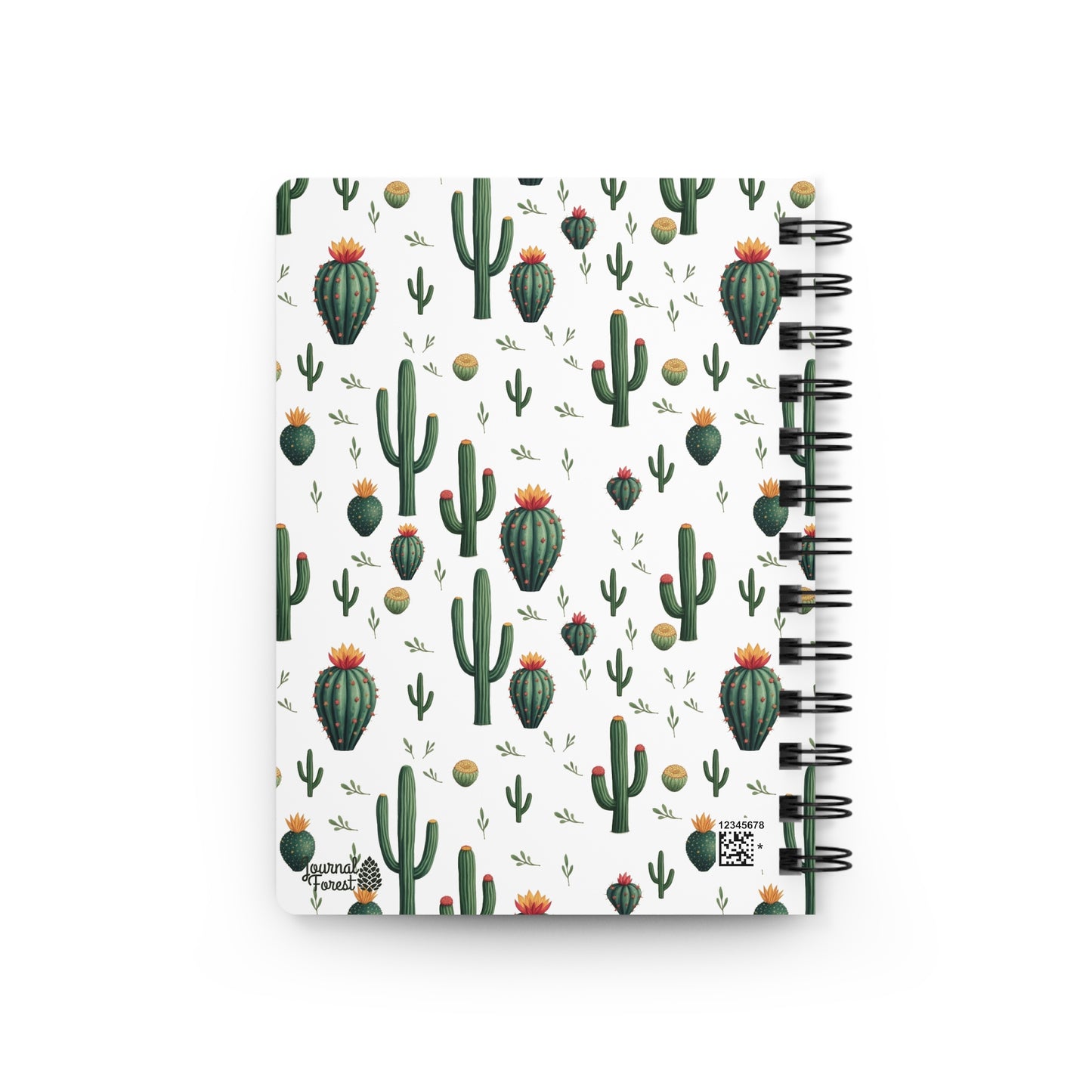 Desert Dreams - Cactus Pattern | Spiral Bound Journal | Made In The USA