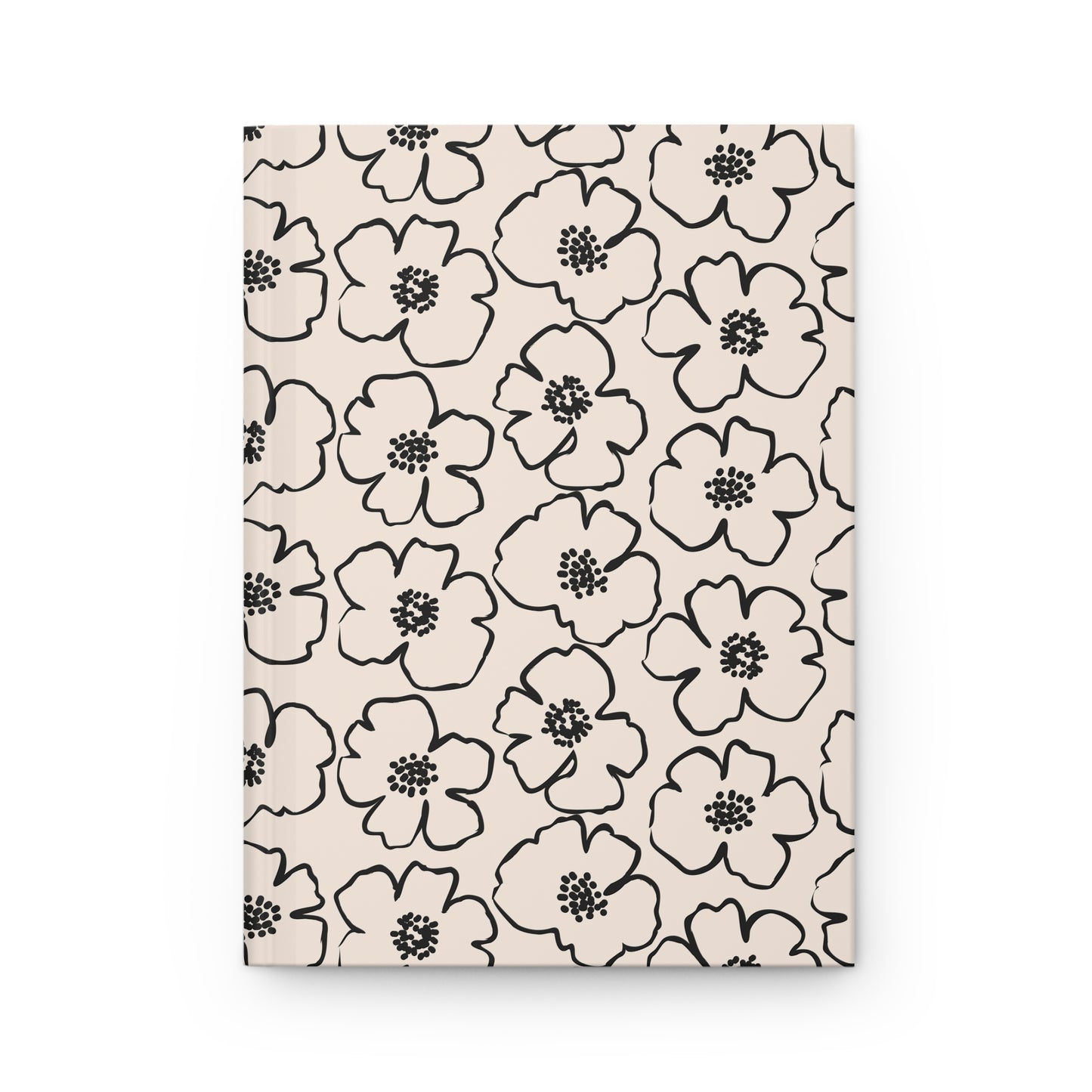 Simple Floating Flowers  | Premium | Hardcover Journal Matte