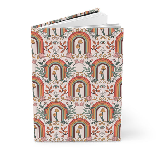 Boho Chic Enchanted Rainbow Visions  | Premium | Hardcover Journal Matte