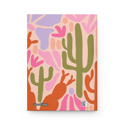 Prickly Pop Cactus Illustration  | Hardcover Journal - Durable Quality Notebook