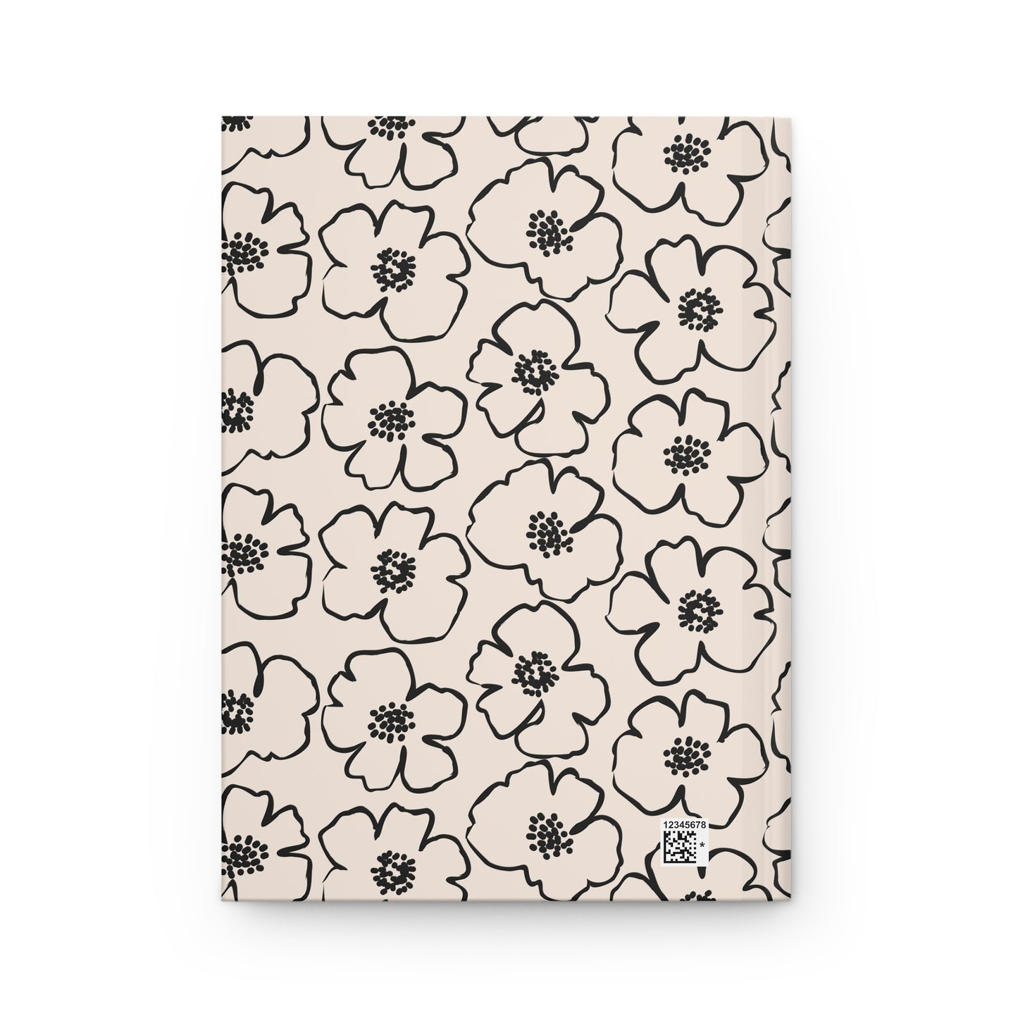 Simple Floating Flowers  | Premium | Hardcover Journal Matte