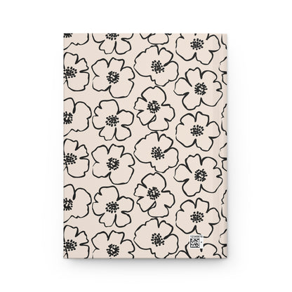 Simple Floating Flowers  | Premium | Hardcover Journal Matte