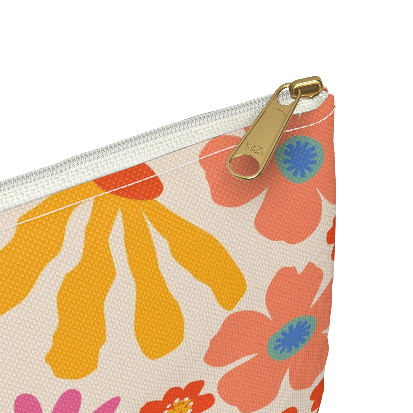 Retro Neon Bloom XL Pouch – Stylish Storage Pouch for Your Notebook & Essentials