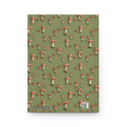 Mushroom & Tomato Garden | Premium | Hardcover Journal Matte