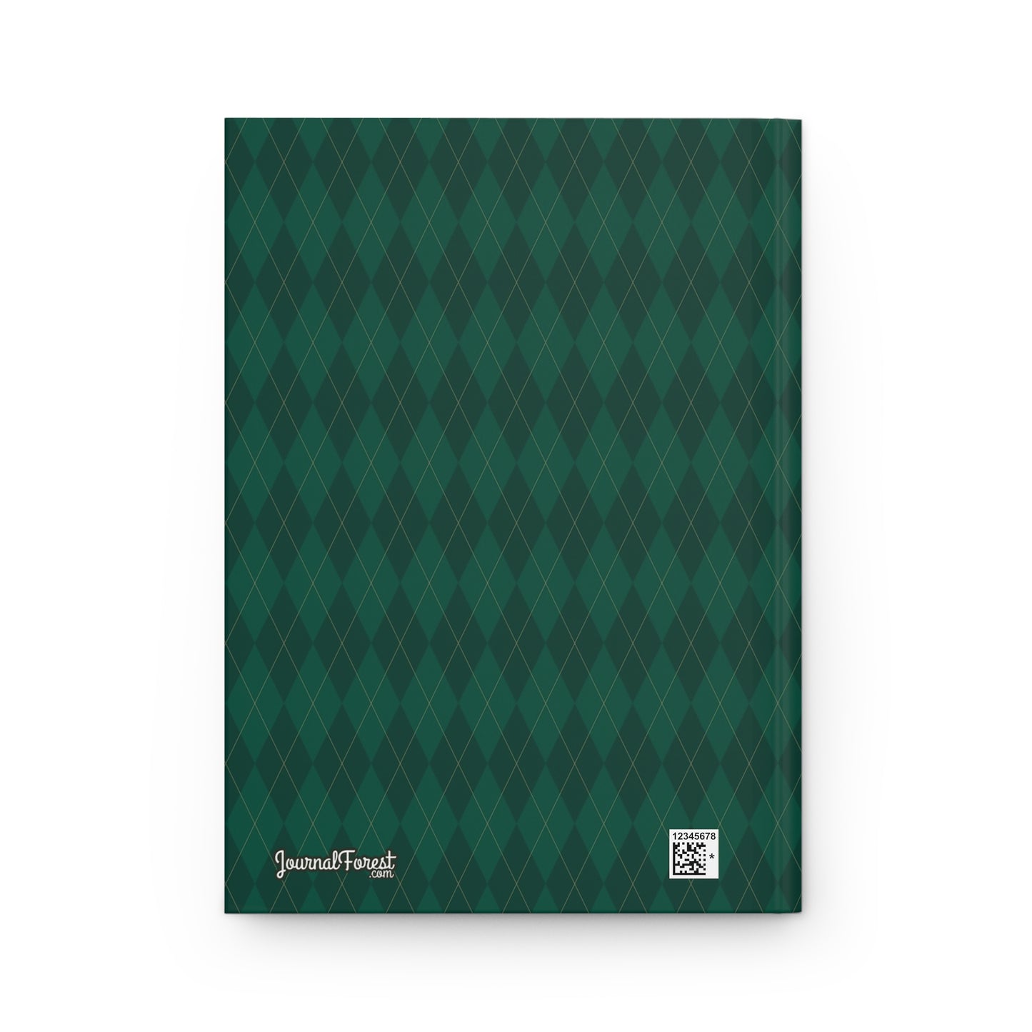 Evergreen Argyle Christmas | Hardcover Journal - Durable Quality Notebook