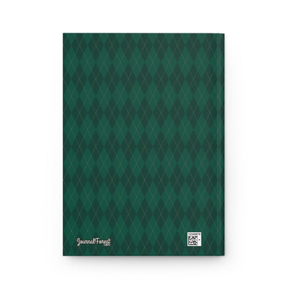 Evergreen Argyle Christmas | Hardcover Journal - Durable Quality Notebook