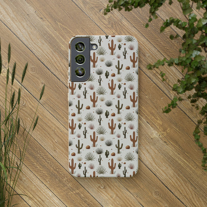 Desert Cactus Pattern | Premium | Biodegradable Cases