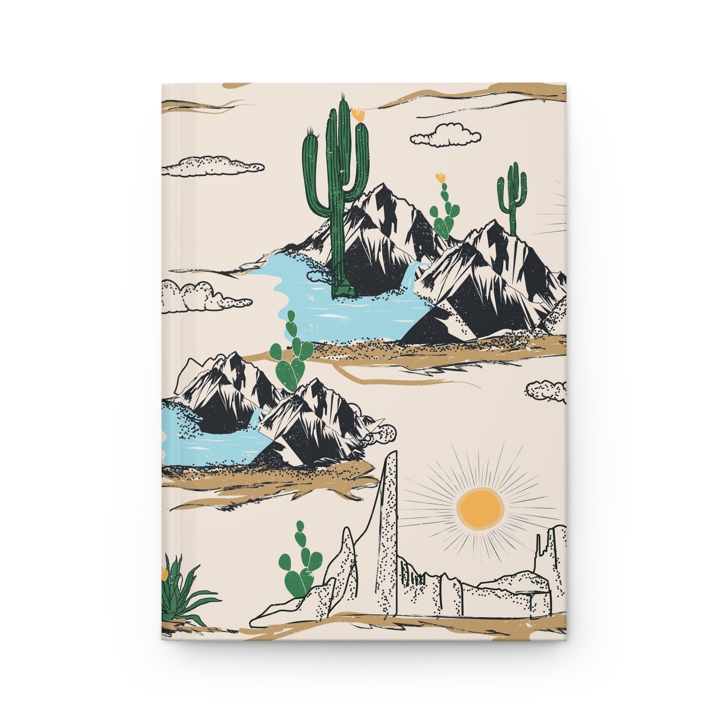 Western Desert Horizon  | Hardcover Journal - Durable Quality Notebook