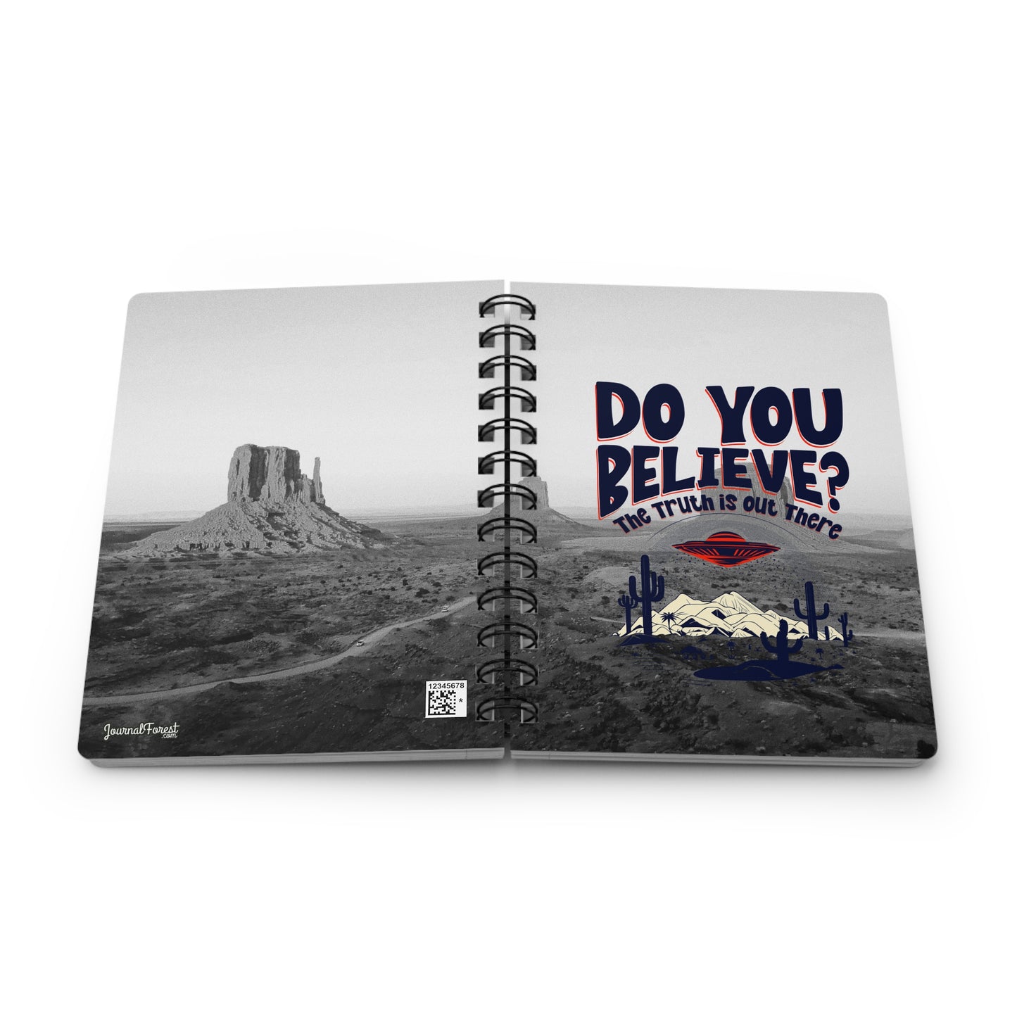 Do You Believe In Aliens? | Spiral Bound Journal | Made In The USA