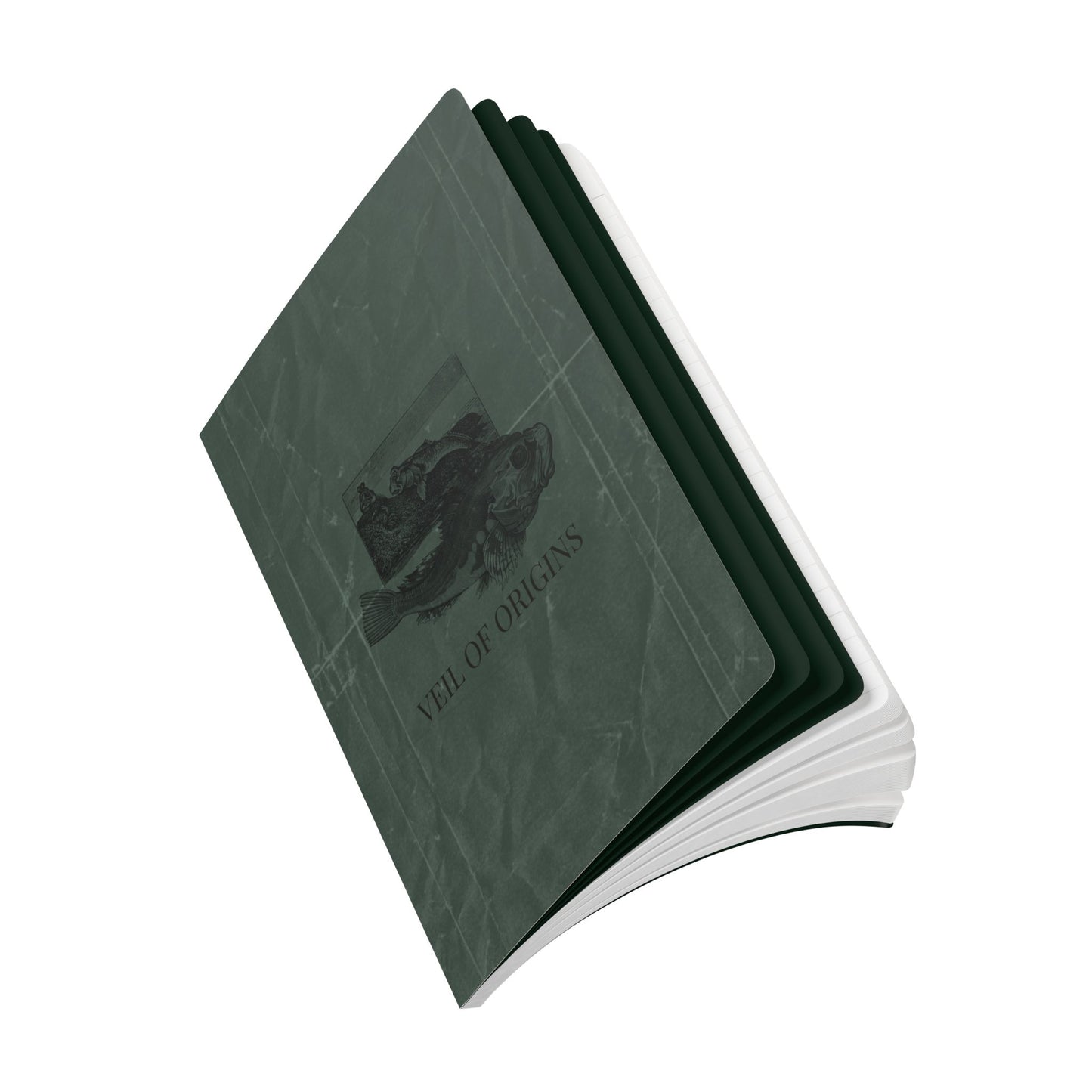 Veil of Origins - Vintage Fish | Softcover Premium Journal Notebook