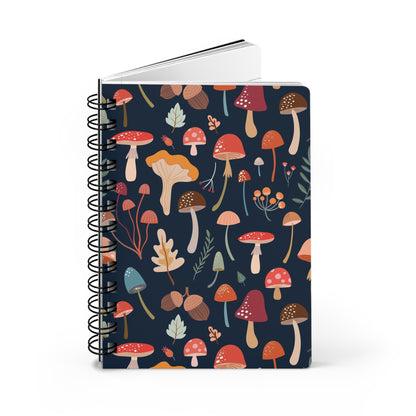 Forest Whimsy Mushroom Kingdom | Spiral Bound Journal | Made In The USA