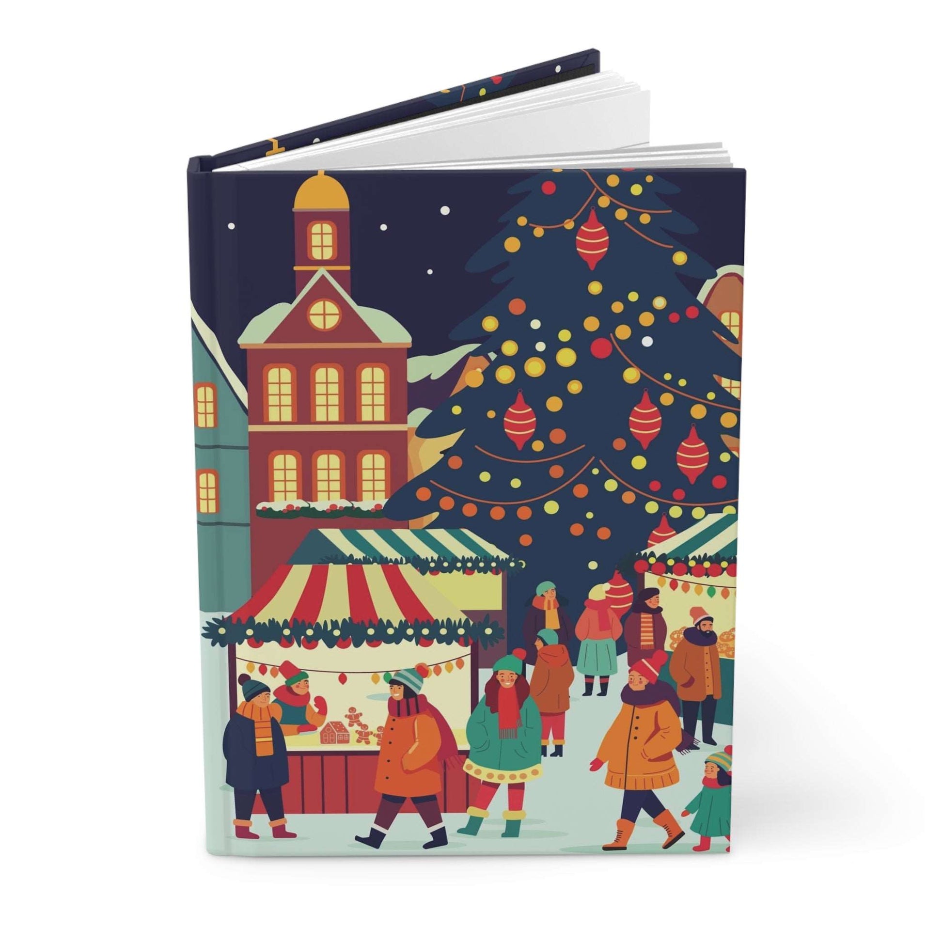 Holiday Village | Premium | Hardcover Journal - Durable Quality Notebook