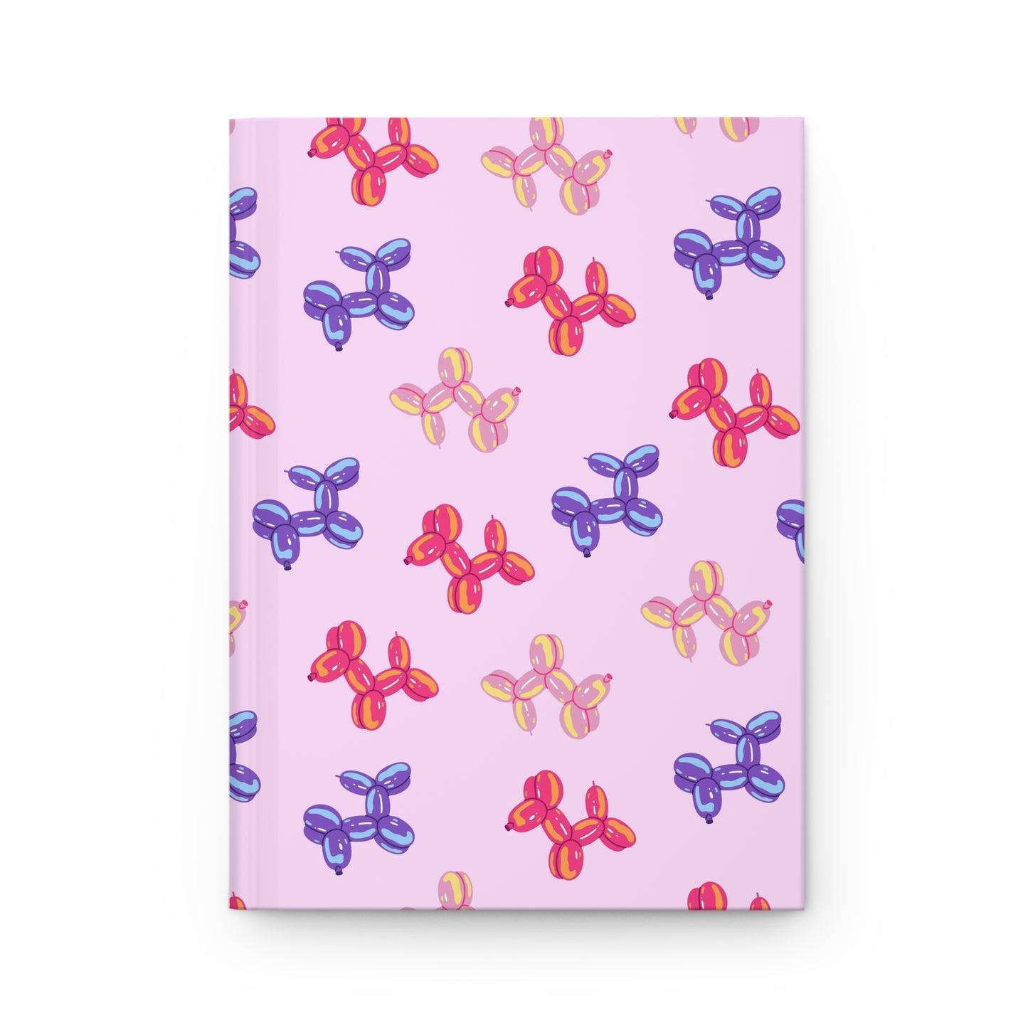 Pink Balloon Dog Bliss | Hardcover Journal - Durable Quality Notebook