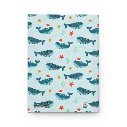 Festive Whale Wonderland | Hardcover Journal - Durable Quality Notebook