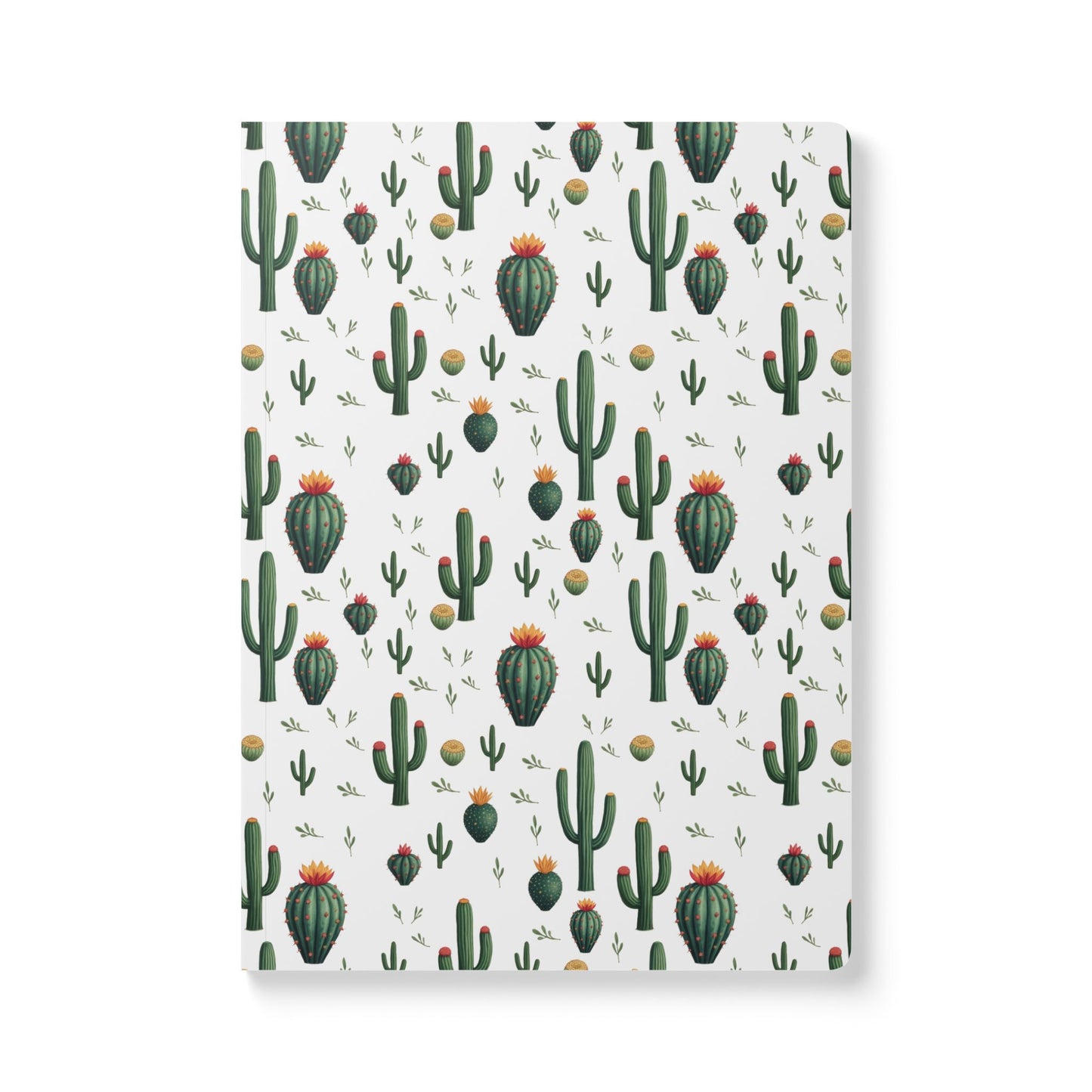 Desert Dreams - Cactus Pattern | Softcover Premium Journal Notebook