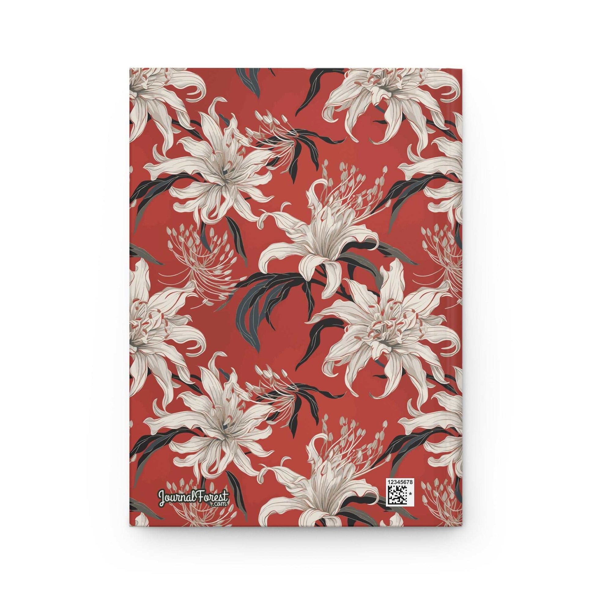 Crimson Lily  | Hardcover Journal - Durable Quality Notebook