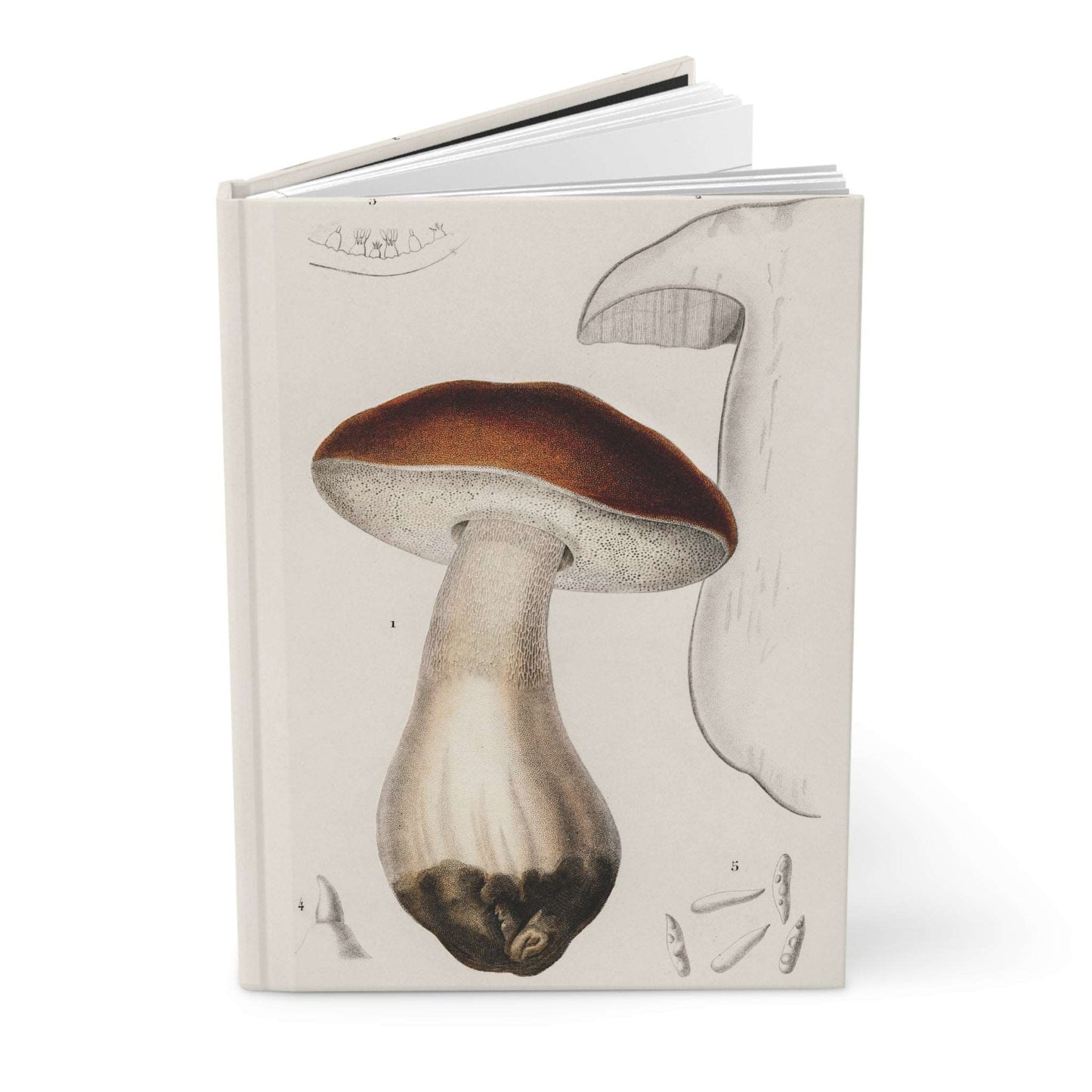 Mushroom Discovery | Premium | Hardcover Journal - Durable Quality Notebook