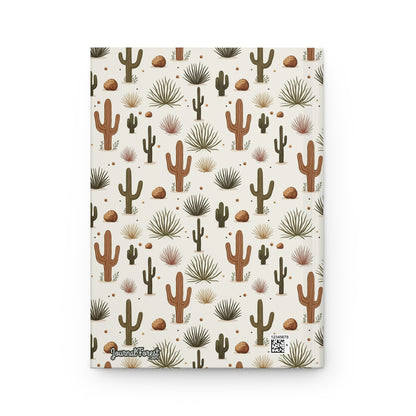 Desert Serenity- Cactus Pattern  | Premium | Hardcover Journal Matte