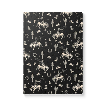 Midnight Western Cowboy | Softcover Premium Journal Notebook