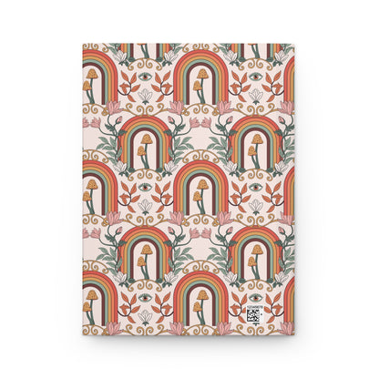 Boho Chic Enchanted Rainbow Visions  | Premium | Hardcover Journal Matte