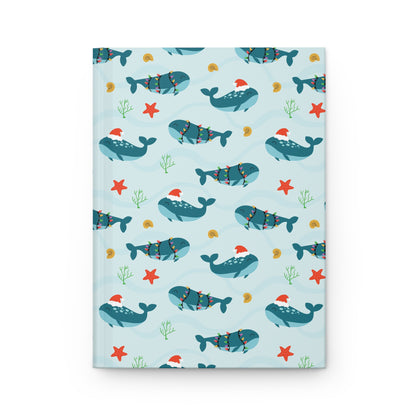 Festive Whale Wonderland | Hardcover Journal - Durable Quality Notebook