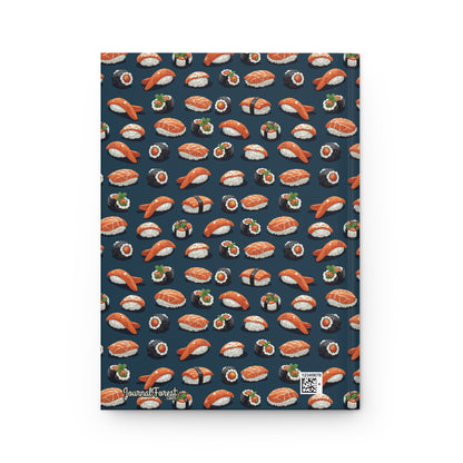 Sushi Nights Pattern Notebook | Premium | Hardcover Journal Matte