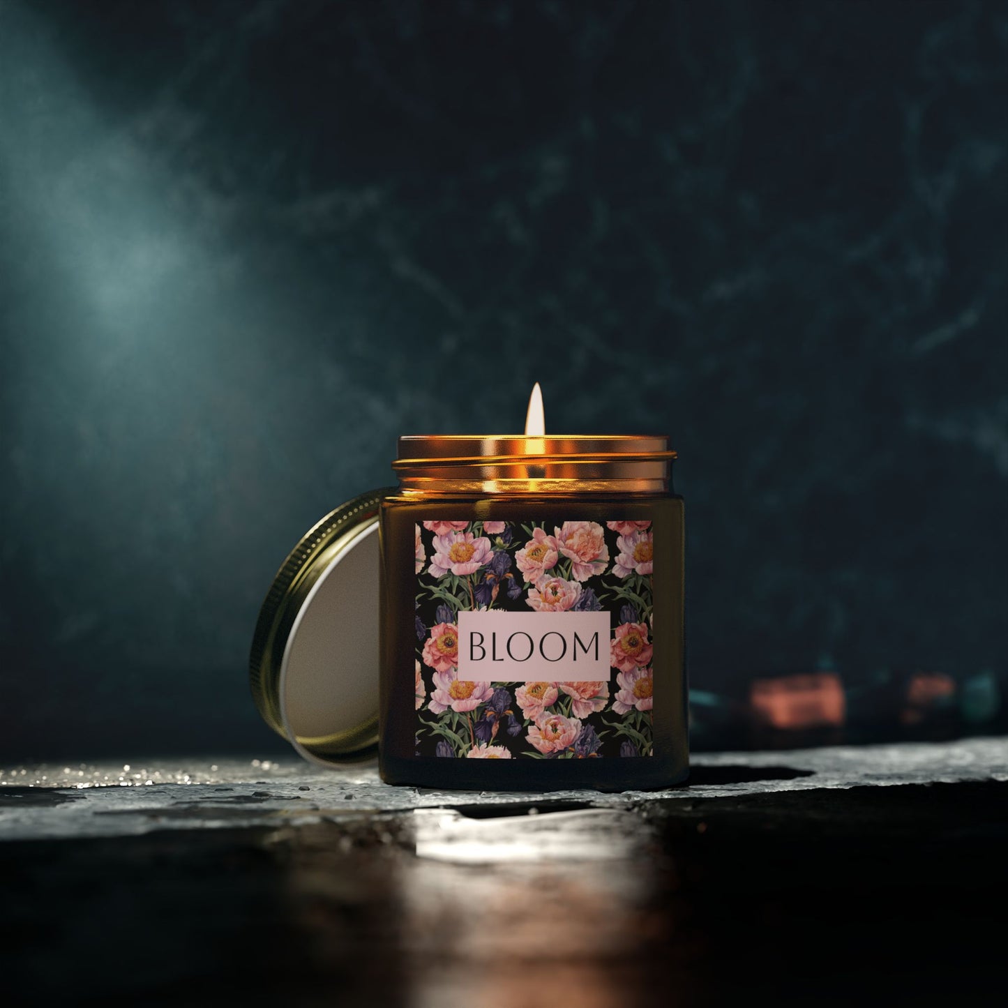 BLOOM | Scented Candle, Coconut Apricot Wax (4oz, 9oz)