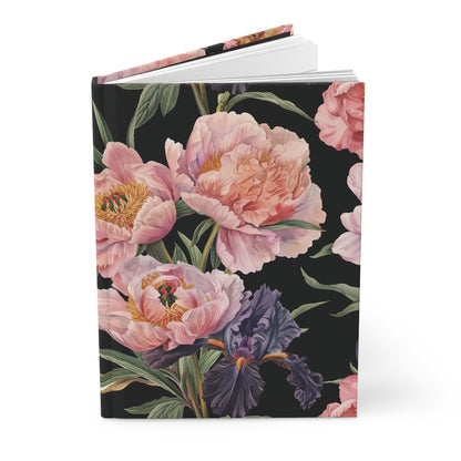 Vintage Garden Flowers  | Premium | Hardcover Journal Matte