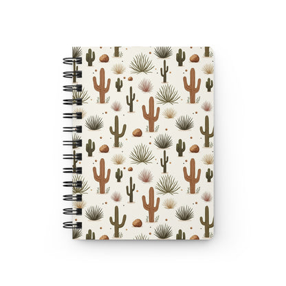 Desert Serenity - Cactus Pattern | Spiral Bound Journal | Made In The USA