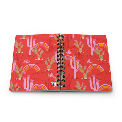 Vibrant Desert Rainbow Notebook  | Spiral Bound Journal | Made In The USA