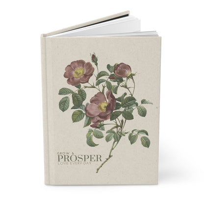 Grow & Prosper Vintage Floral | Premium | Hardcover Journal Matte