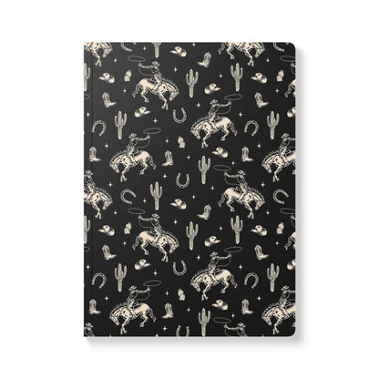 Midnight Western Cowboy | Softcover Premium Journal Notebook