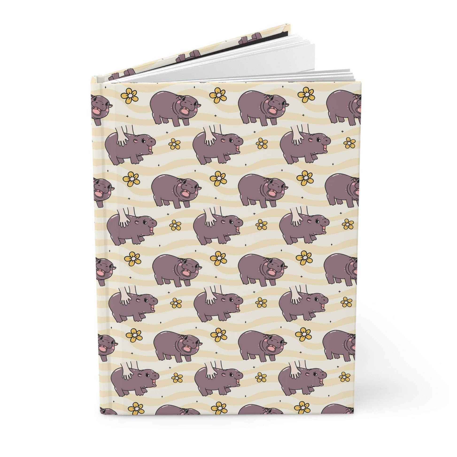 Mu Deng, the baby hippo  | Hardcover Journal - Durable Quality Notebook