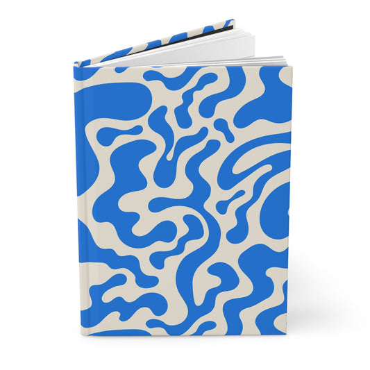 Blue Wave Tie-Dye  | Hardcover Journal - Durable Quality Notebook