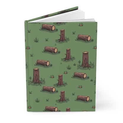 Lumberjack’s Path Pattern  | Premium | Hardcover Journal Matte