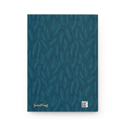 Blue Fern Whispers | Premium | Hardcover Journal - Durable Quality Notebook