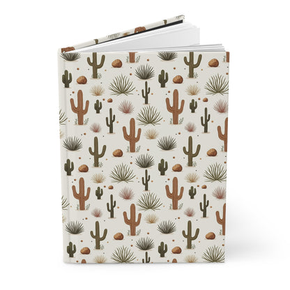 Desert Serenity- Cactus Pattern  | Premium | Hardcover Journal Matte