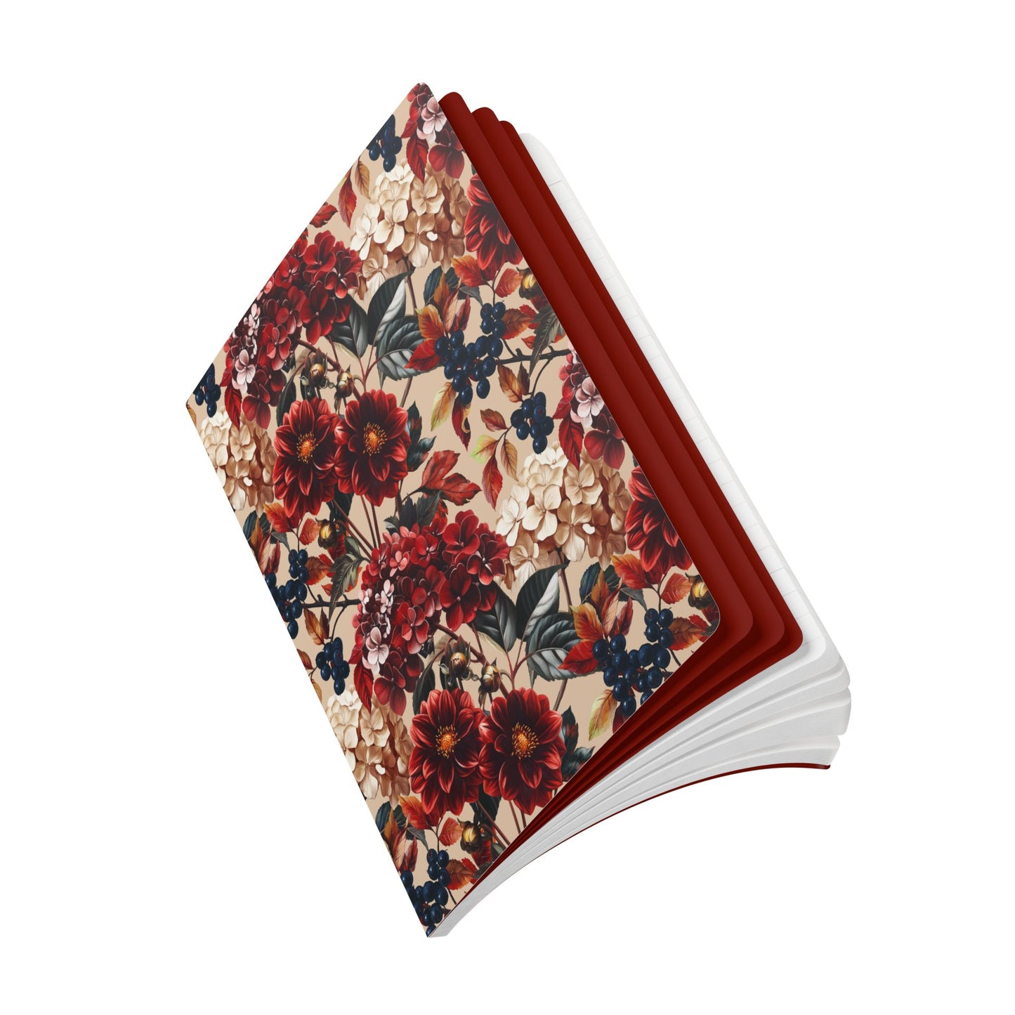 Velvet Flower Blooms | Softcover Premium Journal Notebook