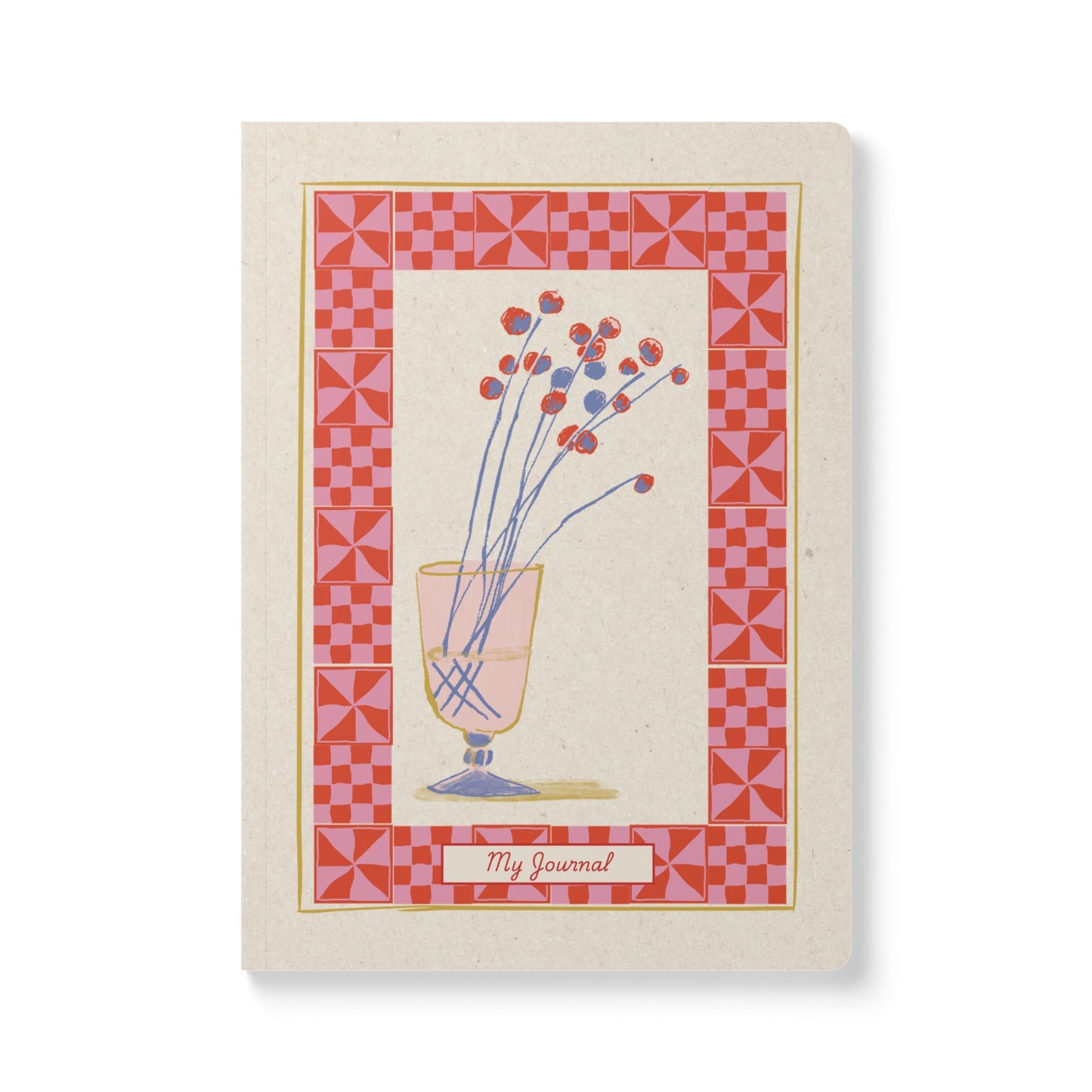 Vintage Charm: Blossoms and Borders | Softcover Premium Journal Notebook