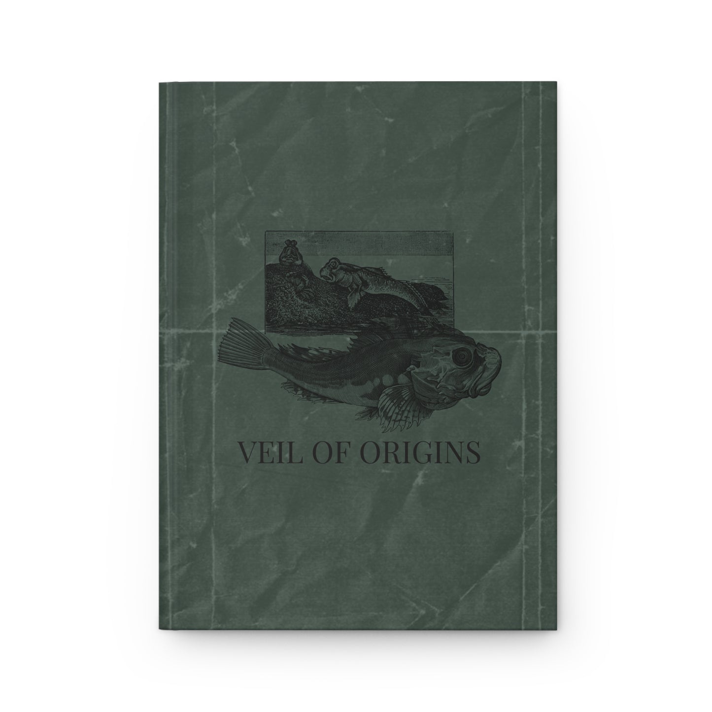 Veil of Origins - Vintage Fish | Premium | Hardcover Journal Matte