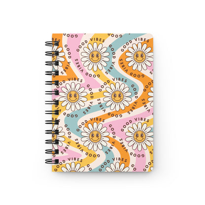 Blooming Vibes: Good Vibes | Spiral Bound Journal | Made In The USA