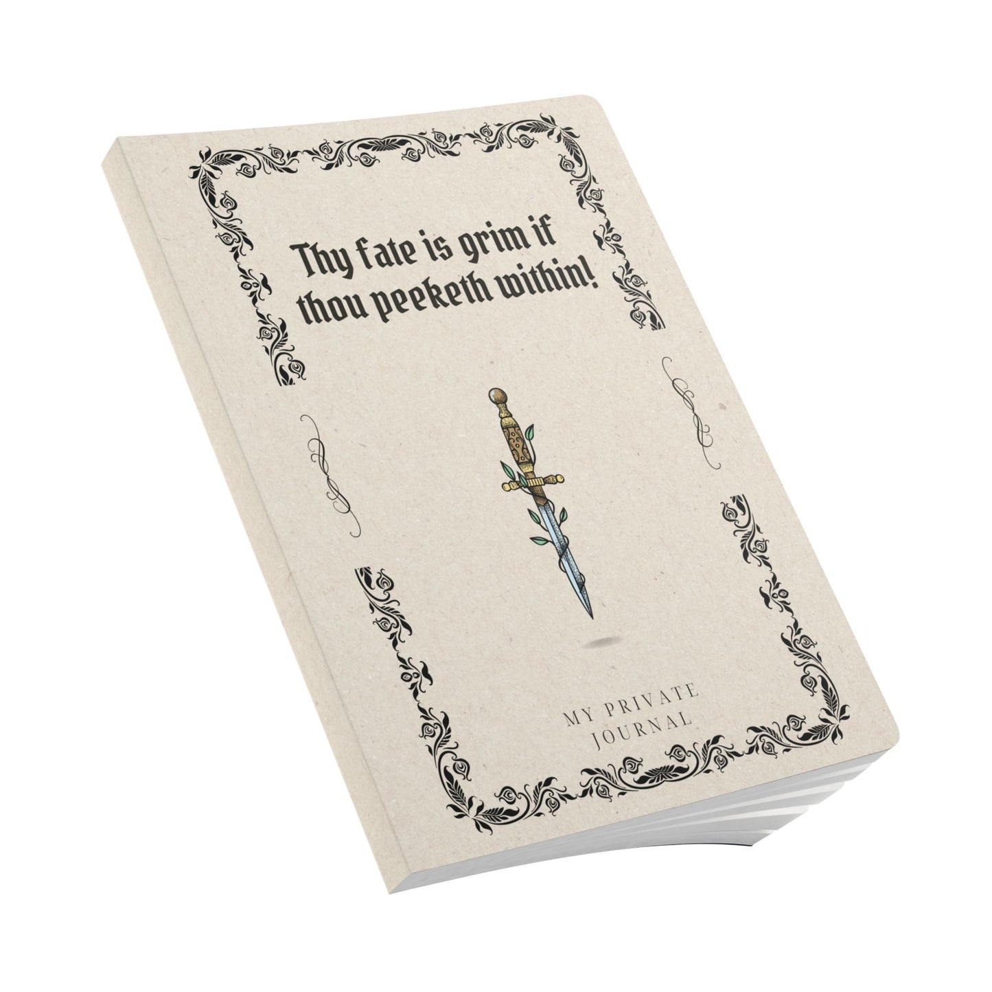 Thy Fate is Grim: My Private Journal | Softcover Premium Journal Notebook