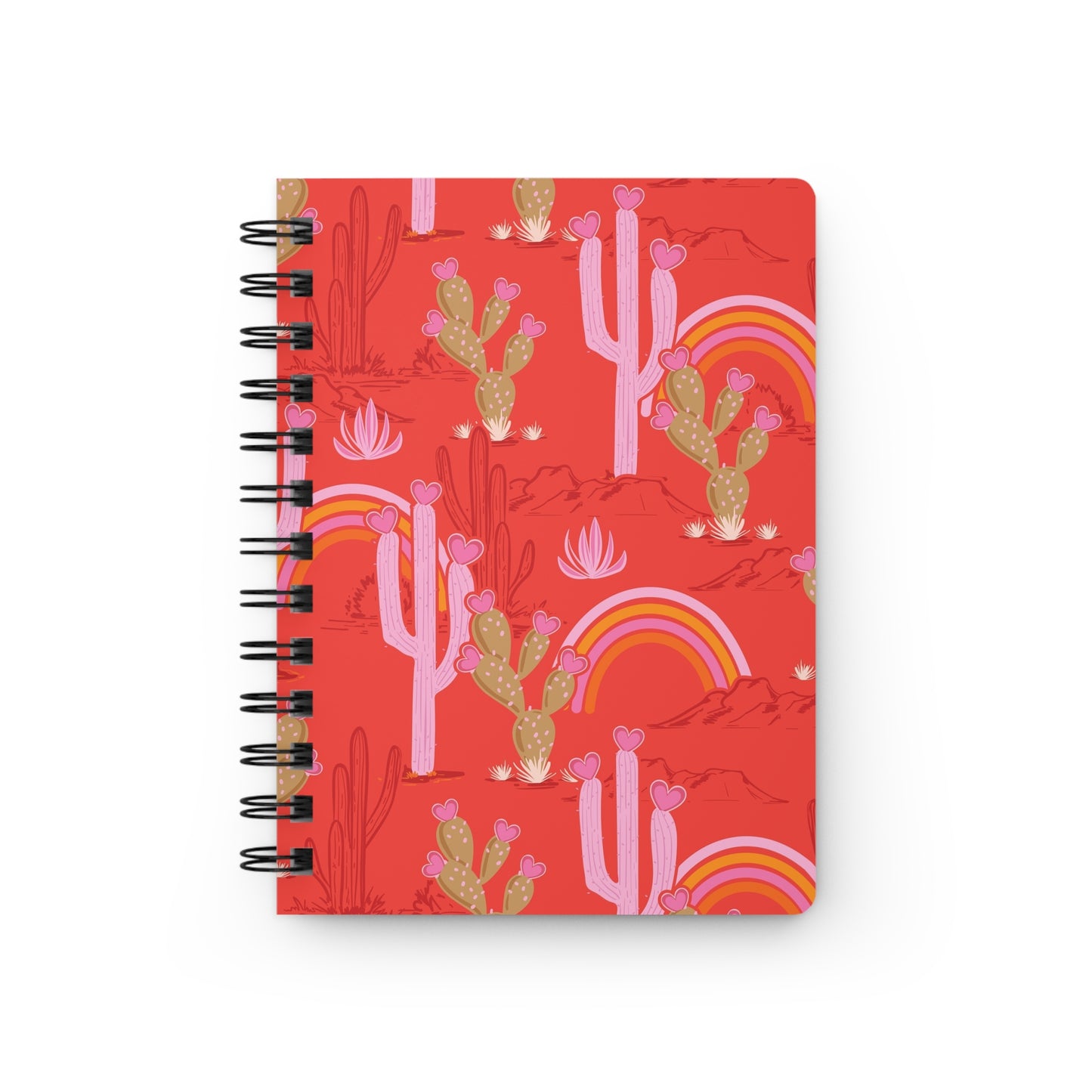 Vibrant Desert Rainbow Notebook  | Spiral Bound Journal | Made In The USA