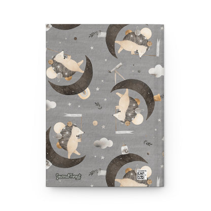 Moonwalker Hedgehog: Cosmic Journey   | Premium | Hardcover Journal Matte