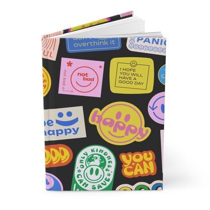 Happy Vibes  | Hardcover Journal - Durable Quality Notebook