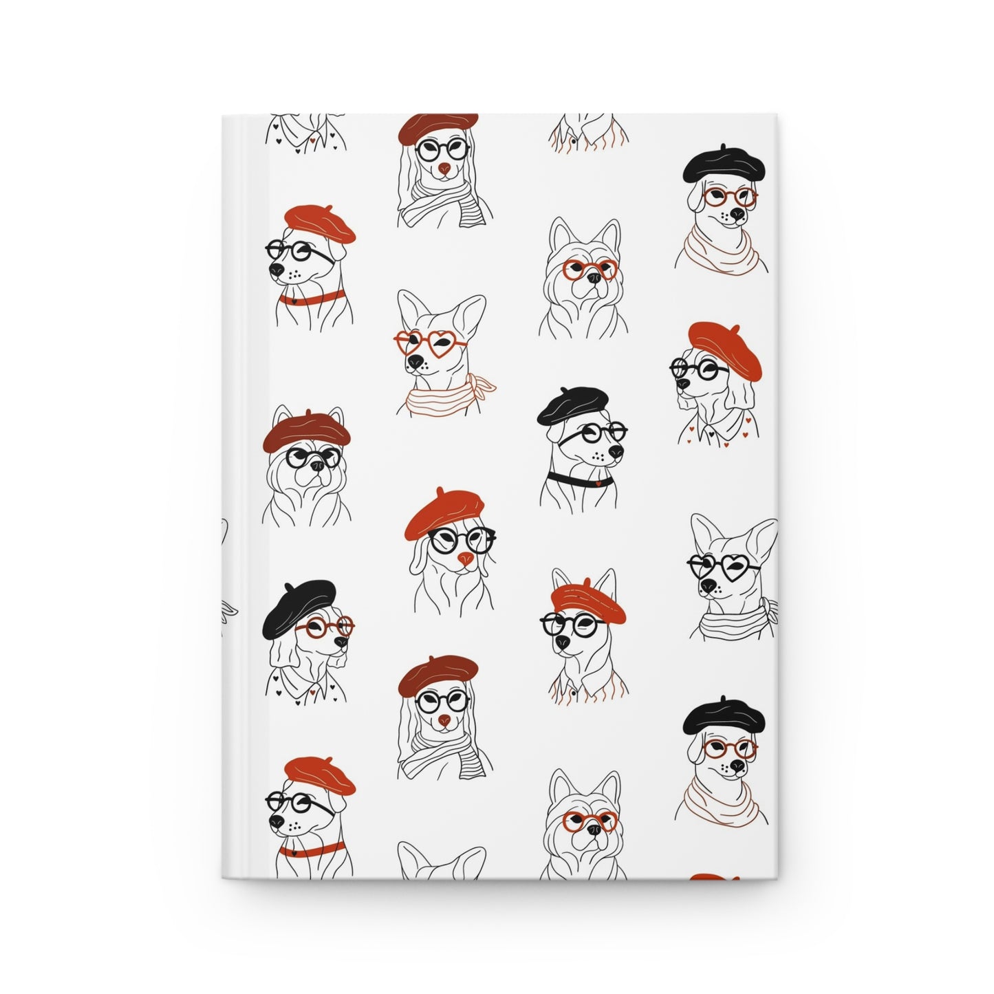 Parisian Pups  | Hardcover Journal - Durable Quality Notebook