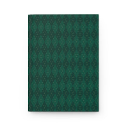 Evergreen Argyle Christmas | Hardcover Journal - Durable Quality Notebook