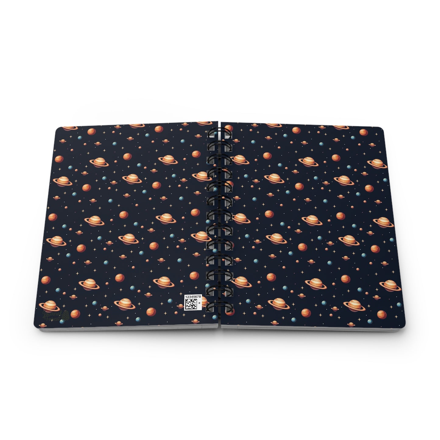 Cosmic Journeys Pattern | Spiral Bound Journal | Made In The USA