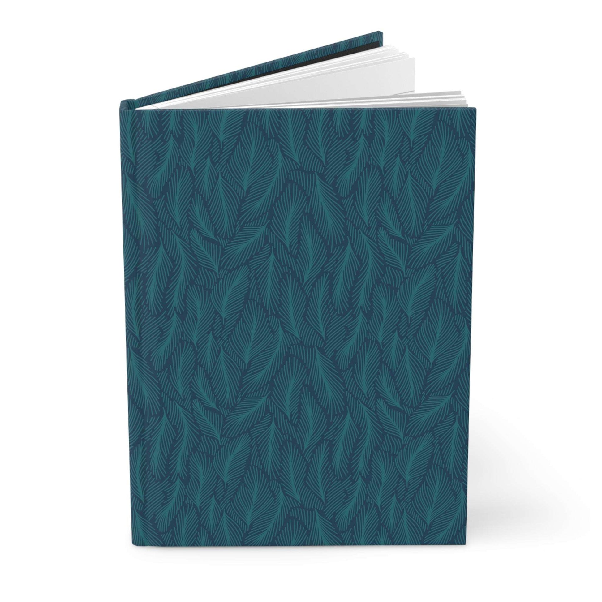 Blue Fern Whispers | Premium | Hardcover Journal - Durable Quality Notebook